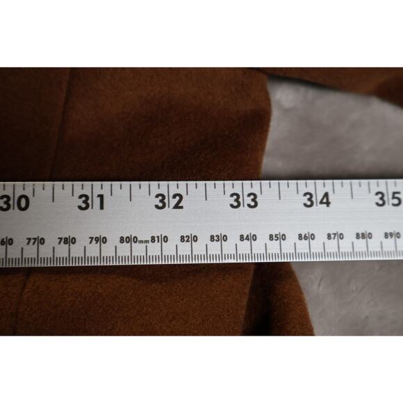 Shaquille O'Neal Coat Mens 4XL Tall Brown Wool Blend Overcoat 2 Button Classic - Picture 5 of 7